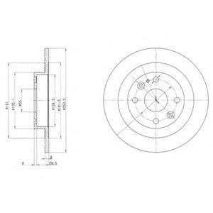 Диск тормозной Delphi BG2805