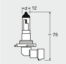 Лампа фарная H10 42W 12V PY20D OSRAM 9145 (фото 1)