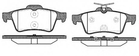 Колодка торм. FORD FOCUS C-MAX 03-07;MAZDA 3 03-,5 05-;VOLVO C30 06-,S40 II 04- задн. REMSA 0842.40