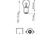 Лампа накаливания P21W 12V 21W BA15s LongerLife EcoVision 2шт blister Philips 12498LLECOB2 (фото 1)