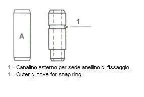 Направляющая клапана IN/EX CHEVROLET AVEO 1,5 8V 11,03/6,02/47,5 Metelli 01-S2845 (фото 1)