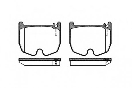 Колодка торм. MB E-CLASS E55 02-,S-CLASS(W220-221) S600 02- передн. REMSA 0992.00