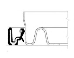 Сальник REAR BMW M20/M42/M52/N52, OPEL 90X110X12 TFE RWDR CORTECO 20019546B