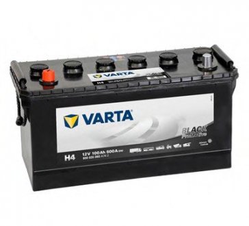 Аккумулятор 100Ah-12v PM Black(H4) (413x175x220),L,600 Varta 600 035 060 (фото 1)