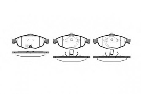 Колодка торм. CHRYSLER SEBRING 2.4 2.7 V6 24V 01- передн. REMSA 0812.02