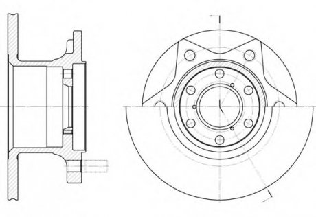 Диск тормозной ALFAROMEO, IVECO DAILY I 1/91-1/99 передн. REMSA 6242.00