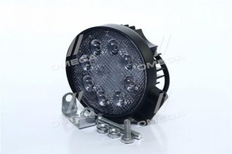 Фара LED круглая 24W, 8 ламп, 110*128мм, широкий луч (ДК) Дорожная Карта DK B2-24W-A FL