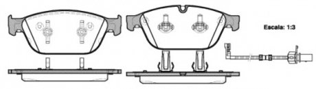 Колодка торм. AUDI A6 2.0-3.0 2011-,A7 2010- передн. REMSA 1443.02