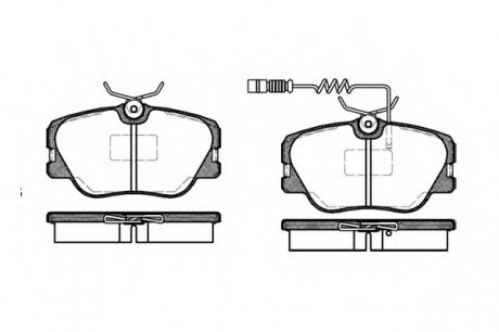 Колодка торм. MB 190 (W201), E-CLASS (W124) передн. REMSA 0189.02 (фото 1)