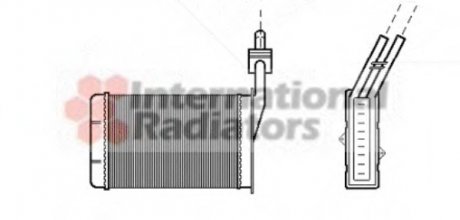 Радиатор отопителя R21 ALL MT/AT 86-95 (LHD) Van Wezel 43006101