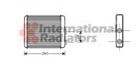 Радиатор отопителя ASTRA G/ZAFIRA -AC 97-05 Van Wezel 37006259