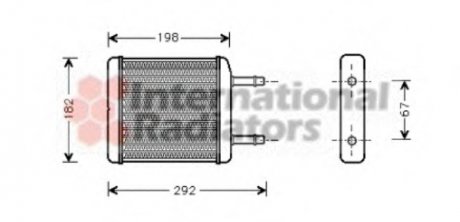 Радиатор отопителя DAEW MATIZ 0.8 MT/AT 98- Van Wezel 81006024