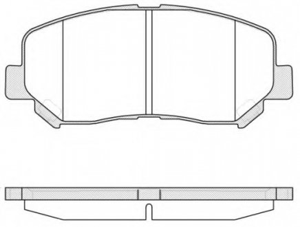 Колодка торм. MAZDA CX-5 2.0 2.2D 2011- передн. REMSA 1513.02 (фото 1)
