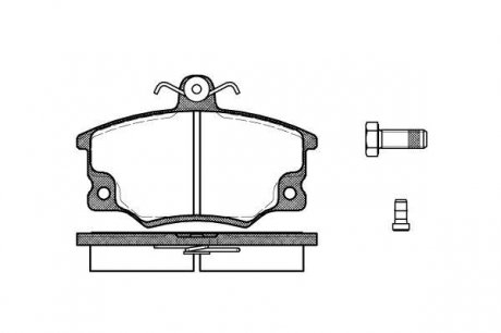 Колодка торм. FIAT TEMPRA 1.4,1.6 90-97 передн. REMSA 0146.14 (фото 1)