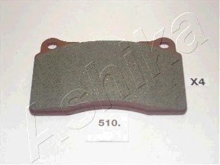 Комплект тормозных колодок, дисковый тормоз Ashika 50-05-510