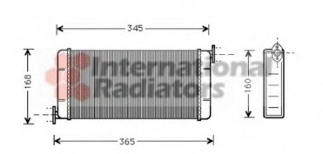 Радіатор отопителя MB W201(190) ALL 83-93 Van Wezel 30006109 (фото 1)