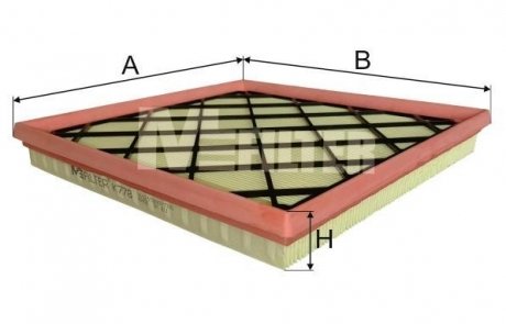 Фільтр повітряний Astra J 1.4/1.6 i 12-/Cruze 1.6/1.8 i 09- M-Filter K778
