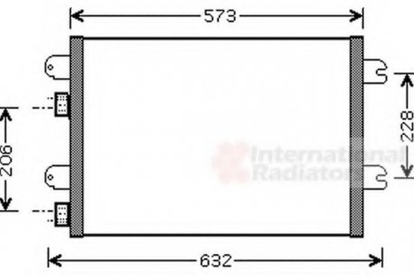 Радиатор кондиционера DACIA LOGAN (04-) Van Wezel 43005317