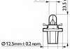 Лампа накаливания BAX B8,5d Beige 12V 1.5W Philips 12637CP (фото 1)