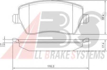 Колодка гальм. диск. NISSAN/RENAULT MICRA/MODUS передн. (вир-во) ABS 37395