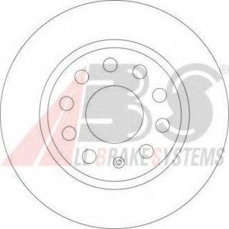 Диск тормозной AUDI/VW A3/GOLF 15" передн. вент. ABS 17522 (фото 1)