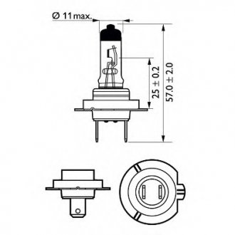 Лампа накаливания H7Premium12V 55W PX26d Philips 12972PRB1 (фото 1)