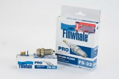 Свеча зажигания серия PRO 3-х электродная Finwhale FS32 (фото 1)