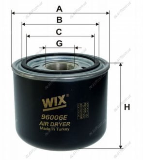 Картридж влагоотделителя DAF (TRUCK) (WIX-Filtron) WIX FILTERS 96006E