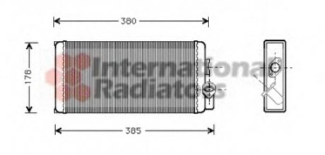 Радиатор отопителя MB 507D-814D 86- Van Wezel 30006188