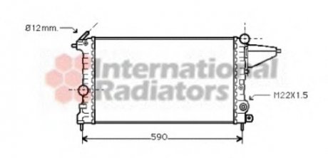 Радиатор VECTRA A 1.4/1.6 MT 88-95 Van Wezel 37002161