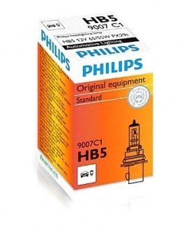 Лампа накаливания HB5 12V 65/55W PX29t Philips 9007C1
