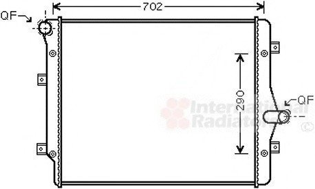 Радиатор GOLF5/TOURAN/A3 DIES 03- Van Wezel 58002208