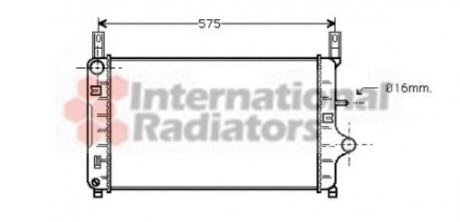 Радиатор FIESTA3 1.4/1.6/1.8D 89- Van Wezel 18002127