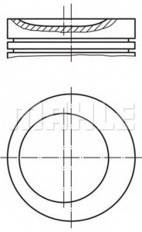 Поршень OPEL 86,50 2,0 C2.0NE/C2.0NZ MAHLE 011 75 01 (фото 1)