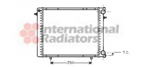 Радиатор REN R19/TRAFFIC 2 88-96 Van Wezel 43002045 (фото 1)