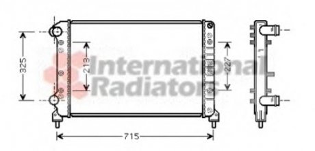 Радиатор DOBLO 19D/TD MT -AC 00- Van Wezel 17002261 (фото 1)