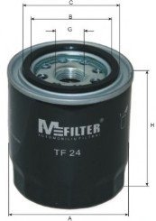 Фільтр масляний Hyundai/Kia/Mazda M-Filter TF24