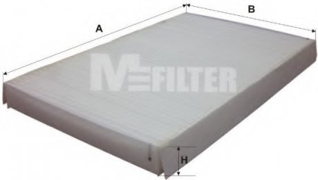 Фільтр салону Citroen C2/C3/C4/Peug 307/308 02- M-Filter K929