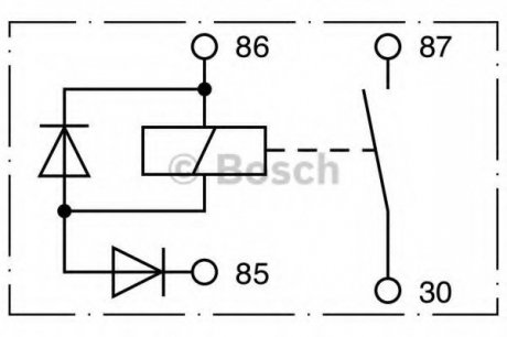 Коммутацион реле мощности ГАЗ BOSCH 0 332 002 156