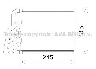 Радиатор отопителя HYUNDAI ACCENT 11- AVA HY6393