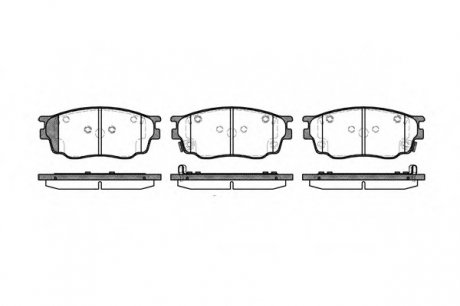 Колодка торм. MAZDA 6 (GG) передн. REMSA 0800.22