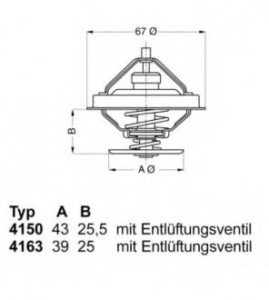 Термостат IVECO 8210.42,8280.42 WAHLER 4163.79D