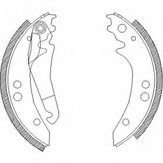 Колодка торм. барабан. MB 207-210 REMSA 4136.00