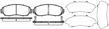 Колодка торм. HONDA CR-V передн. REMSA 1171.12 (фото 1)