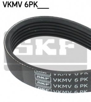 Ремінь поликлин. 6PK1200 SKF VKMV6PK1200 (фото 1)