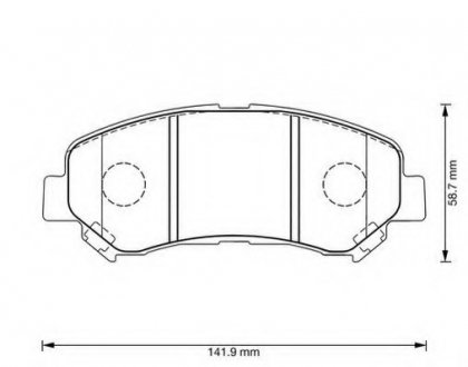 Гальмівні колодки пер. X-Trail/Qashqai 07- Jurid 573379J