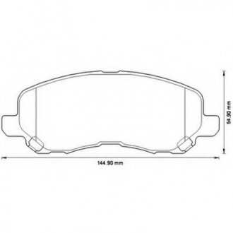 Гальмівні колодки пер. Lancer VIII/Outlander II/Peugeot 4008 08- Jurid 573278J
