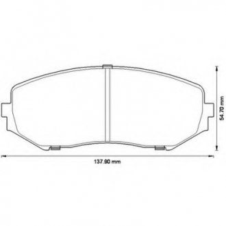 Колодки дискового тормоза Jurid 572584J