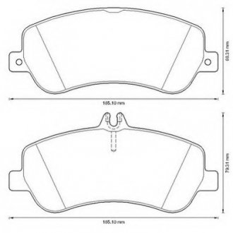 Гальмівні колодки пер. MB X204 (Bosch) Jurid 573321J