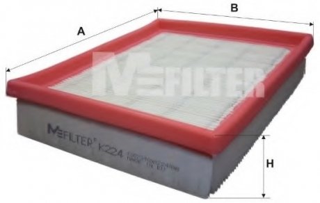 Фильтр воздушный PEUGEOT M-Filter K224